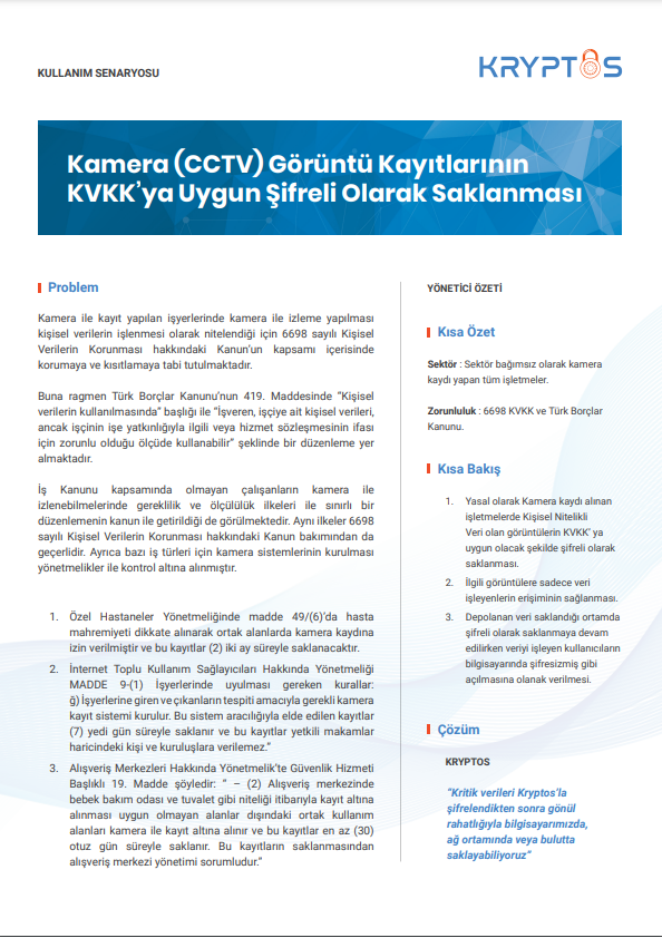 CTech | Kamera Kayıtlarının KVKK’ya Uygun Saklanması