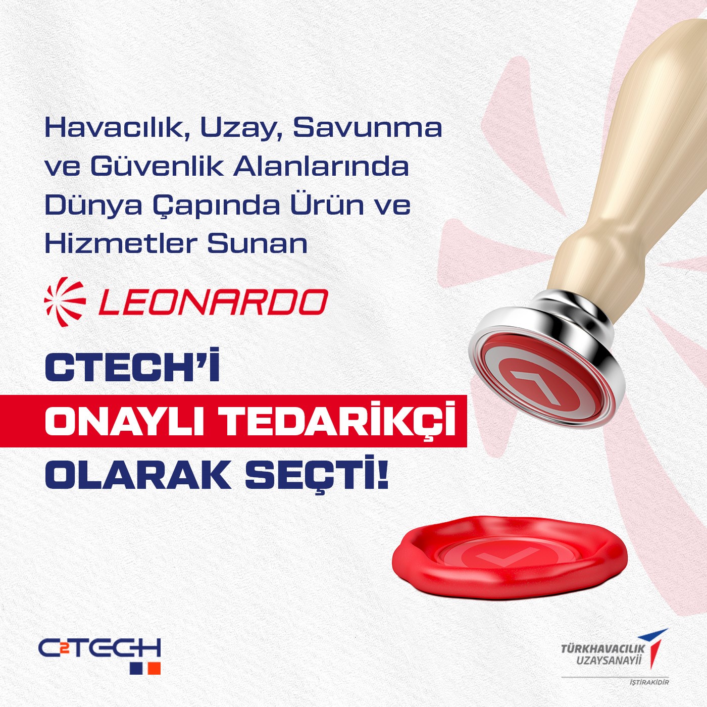 CTech | Leonardo tarafından onaylanmış tedarikçi olarak seçildik!